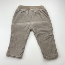 Load image into Gallery viewer, Boys Tiny Little Wonders, lined cotton corduroy pants, elasticated, small marks, FUC, size 0,  
