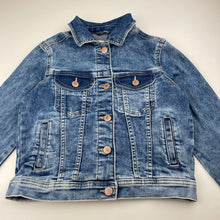 Load image into Gallery viewer, Girls Target, blue stretch denim jacket, FUC, size 8,  