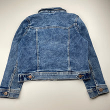 Load image into Gallery viewer, Girls Target, blue stretch denim jacket, FUC, size 8,  