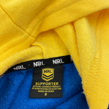 Load image into Gallery viewer, Unisex NRL Supporter, Parramatta Eels fleece lined zip hoodie sweater, GUC, size 0,  