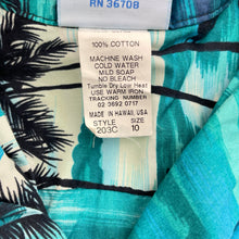 Load image into Gallery viewer, Boys RJC, authentic Hawaiian cotton short sleeve shirt, GUC, size 10,  