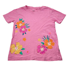 Load image into Gallery viewer, Girls Anko, pink cotton tee / top, flowers, EUC, size 7,  