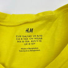 Load image into Gallery viewer, Boys H&amp;M, bright yellow cotton tee / top, EUC, size 9-10,  