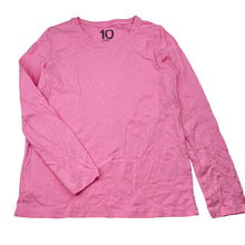 Load image into Gallery viewer, Girls Brilliant Basics, pink cotton long sleeve top, EUC, size 10,  