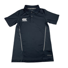 Load image into Gallery viewer, Boys Canterbury, VAPODRI sports / activewear polo top, no size, amrpit to armpit: 31.5cm, GUC, size 5-6,  