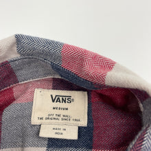 Load image into Gallery viewer, Boys VANS, checked long sleeve shirt, Sz: M, armpit to armpit: 40cm, shoudler to cuff: 52cm, EUC, size 10-12,  