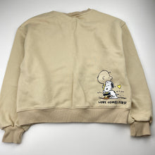 Load image into Gallery viewer, Girls Zara, PEANUTS SNOOPY fleece lined sweater / jumper, EUC, size 11-12,  