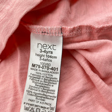Load image into Gallery viewer, Girls Next, pink cotton tee / top, EUC, size 3-4,  