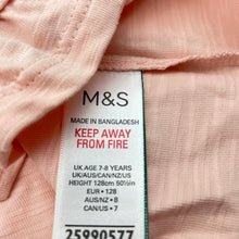 Load image into Gallery viewer, Girls M&amp;S, pink cotton tee / top, ice cream, EUC, size 8,  