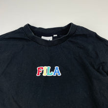 Load image into Gallery viewer, Boys FILA, black long sleeve tee / top, GUC, size 10-11,  
