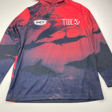 Load image into Gallery viewer, Boys BCF x TIDE, long sleeve hooded fishing top, GUC, size 10,  