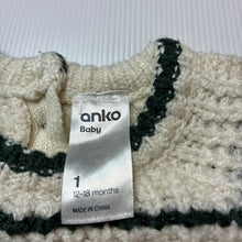 Load image into Gallery viewer, Unisex Anko, chunky knit sweater / jumper, GUC, size 1,  