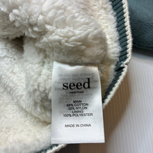 Load image into Gallery viewer, Unisex Seed, fleece lined knitted hooded cardigan / sweater, EUC, size 00,  