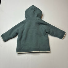 Load image into Gallery viewer, Unisex Seed, fleece lined knitted hooded cardigan / sweater, EUC, size 00,  