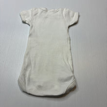 Load image into Gallery viewer, Unisex Petit Bateau, white cotton bodysuit / romper, EUC, size 0000,  