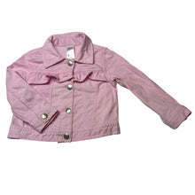 Load image into Gallery viewer, Girls Anko, pink stretch denim jacket, poppers, FUC, size 2,  