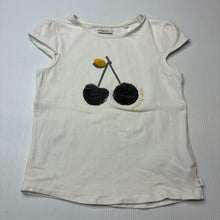 Load image into Gallery viewer, Girls Okaidi, stretchy flip sequin tee / top, FUC, size 4,  