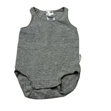 Load image into Gallery viewer, Unisex Bonds, grey stretchy singletsuit romper, GUC, size 0000,  