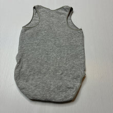 Load image into Gallery viewer, Unisex Bonds, grey stretchy singletsuit romper, GUC, size 0000,  