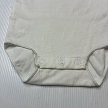 Load image into Gallery viewer, Unisex Bonds, white stretchy singletsuit romper, FUC, size 0000,  