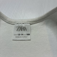 Load image into Gallery viewer, Girls Zara, ribbed cropped summer top, FUC, size 13-14,  