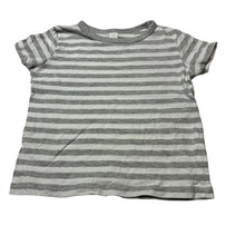 Load image into Gallery viewer, Boys Dymples, striped organic cotton blend tee / top, GUC, size 1,  