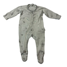 Load image into Gallery viewer, Unisex purebaby, organic cotton zip coverall / romper, FUC, size 0000,  