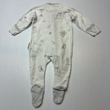 Load image into Gallery viewer, Unisex purebaby, organic cotton zip coverall / romper, FUC, size 0000,  