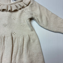 Load image into Gallery viewer, Girls Anko, soft feel stretchy long sleeve dress, EUC, size 0000, L: 30cm