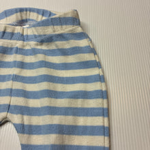 Load image into Gallery viewer, Unisex Seed, striped stretchy leggings / bottoms, GUC, size 000,  
