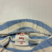 Load image into Gallery viewer, Unisex Seed, striped stretchy leggings / bottoms, GUC, size 000,  