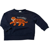 Load image into Gallery viewer, Boys Anko, navy sweater / jumper, tiger, GUC, size 2,  