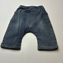 Load image into Gallery viewer, Unisex Seed, cotton lined stretch denim pants, elasticated, GUC, size 0,  