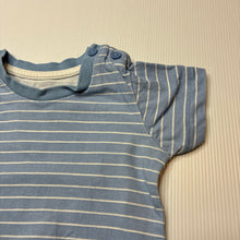 Load image into Gallery viewer, Unisex Matalan, striped cotton tee / top, GUC, size 0,  