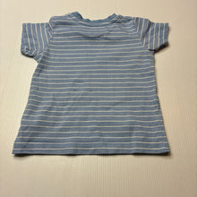 Load image into Gallery viewer, Unisex Matalan, striped cotton tee / top, GUC, size 0,  