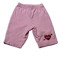 Load image into Gallery viewer, Girls pink, embroidered pants / bottoms, elasticated, EUC, size 0000,  
