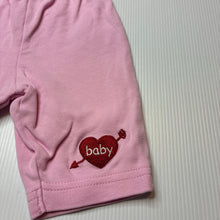 Load image into Gallery viewer, Girls pink, embroidered pants / bottoms, elasticated, EUC, size 0000,  