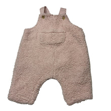 Load image into Gallery viewer, Girls Dymples, cotton lined fleece overalls, GUC, size 000,  