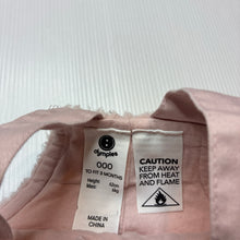 Load image into Gallery viewer, Girls Dymples, cotton lined fleece overalls, GUC, size 000,  