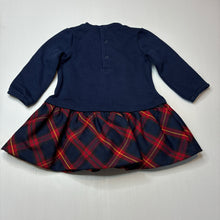 Load image into Gallery viewer, Girls Ollie's Place, fleece lined embroidered long sleeve dress, EUC, size 1, L: 41cm