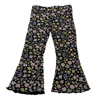 Load image into Gallery viewer, Girls Mango, floral ribbed leggings / bottoms, GUC, size 1,  