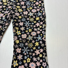 Load image into Gallery viewer, Girls Mango, floral ribbed leggings / bottoms, GUC, size 1,  