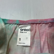 Load image into Gallery viewer, Girls Anko, tie dyed cotton summer playsuit, EUC, size 1,  