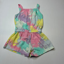 Load image into Gallery viewer, Girls Anko, tie dyed cotton summer playsuit, EUC, size 1,  