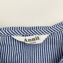 Load image into Gallery viewer, Girls Annil, striped cotton long sleeve shirt / blouse, GUC, size 8,  