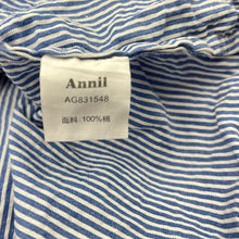 Load image into Gallery viewer, Girls Annil, striped cotton long sleeve shirt / blouse, GUC, size 8,  