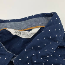Load image into Gallery viewer, Boys H&amp;M, navy cotton long sleeve shirt, GUC, size 10,  