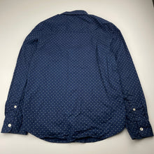 Load image into Gallery viewer, Boys H&amp;M, navy cotton long sleeve shirt, GUC, size 10,  