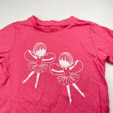 Load image into Gallery viewer, Girls KID, pink cotton tee / top, fairies, EUC, size 3,  