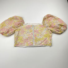 Load image into Gallery viewer, Girls Bardot Junior, lightweight floral cotton cropped top, EUC, size 10,  